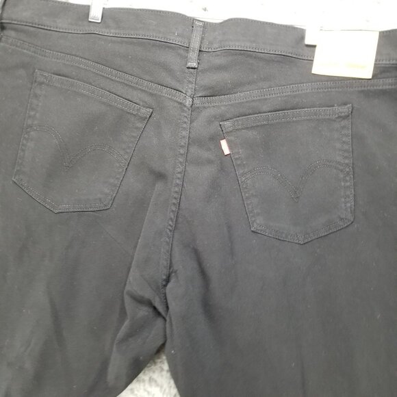 Levis Jeans Womens 22W Wedgie Skinny Black Stretch Button Fly High Rise - Picture 11 of 16